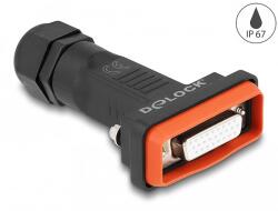Delock D-Sub HD 26 tűs hüvely kerettel IP67 vízhatlan (87809)