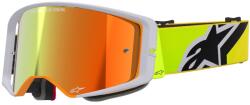 Alpinestars Supertech Corp motocross szemüveg fluo sárga-szürke, tükörpiros plexivel