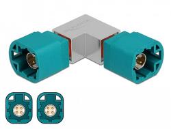 Delock Adapter HSD Z apa és HSD Z apa ívelt (90525)
