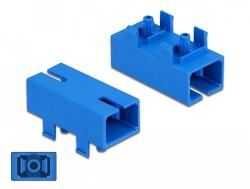 Delock Zöld PCB SC Simplex anya - SC Simplex anya száloptikai kábel csatoló egyszeri kék (86943)