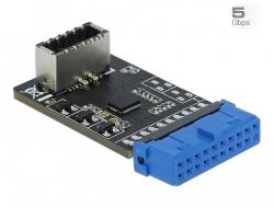 Delock USB 3.2 Gen 1 átalakító, tűfejes anya belső A kulcs anya (41981)