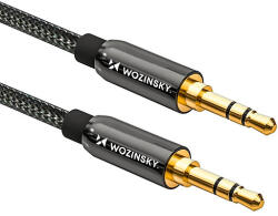 Wozinsky univerzális mini jack kábel 2x AUX kábel 3 m fekete