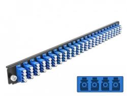 Delock 19" -os kötődoboz első panele 24 porttal LC Quad kék (43369)