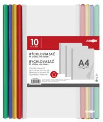 JUNIOR Liant rapid cu bandă colorată PP/A4, set de 10 buc