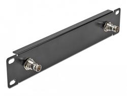 Delock 10 panel 2 x BNC anyával 1U fekete (66851)