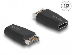 Delock Adapter USB 3.2 kulcs A apa -USB Type-C anya fekete (66059) - dellaprint