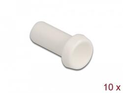 Delock Porvédő tető száloptika csatlakozóhoz, 2, 50 mm-es kupakkal 10 db. Fehér (86845)