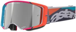 Alpinestars Supertech Stream motocrossz szemüveg szürke-multicolor, tükörezüst plexivel