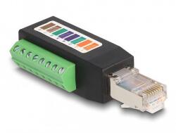 Delock RJ45 apa Cat. 5e - Terminal Block Adapter 90 -ban hajlított (66048)