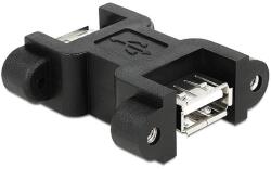 Delock Adapter USB 2.0 A-típusú anya > USB A-típusú anya rögzítő csavarokkal (65559) - dellaprint