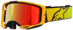Alpinestars Vision 8 Corp motokrossz szemüveg sárga-rózsaszín, tükörpiros plexivel