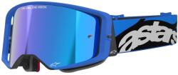 Alpinestars Supertech Stream motocrossz szemüveg kék, tükörkék plexivel