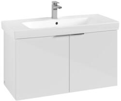 Villeroy & Boch Architectura alsószekrény 2x ajtó, mosdó középen, falra szerelhető, 950x520x420 mm, Fehér B89500VS (B89500VS)