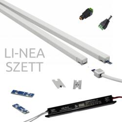 LEDISSIMO LED pultvilágító szett , 2 x 56 cm , 2 x 7.9W , természetes fehér , 700 lm/db , hálózati , LI-NEA (szett-408574)