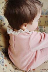 Konges Sløjd pocaknadrág MIFFA FRILL ONESIE GOTS KS101602 - rózsaszín 80