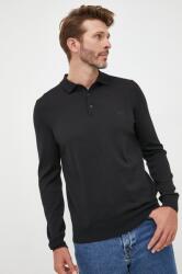 HUGO BOSS gyapjú pulóver - fekete S - answear - 38 990 Ft