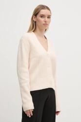 Calvin Klein kardigán gyapjú keverékből rózsaszín, K20K207772 - bézs M