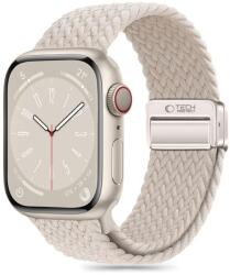 Apple Watch 6/7/8/9/10/SE (40 / 41 / 42 mm) okosóra szíj - Tech- Protect Nylonmag - titanium szövet szíj - graffistore