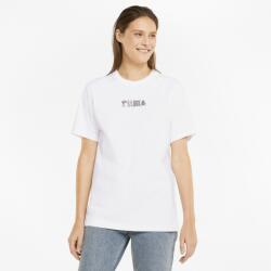 PUMA Downtown Relaxed Graphic Tee M | Női | Pólók | Fehér | 533579-02