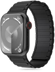 Apple Watch 4/5/6/7/8/9/SE/ULTRA 1/2 (42 / 44 / 45 / 49 mm) - Tech- Protect Iconband - mágneses fekete szilikon szíj - graffistore