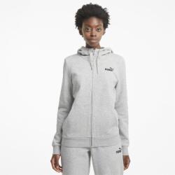 PUMA ESS Small Logo Full-Zip Hoodie FL XL | Női | Kapucnis pulóverek | Szürke | 586811-04