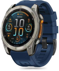 Tech-Protect Garmin Fenix 5 / 6 / 6 Pro / 7 / 8 (47 mm) / E Szíj - Tech-Protect Silicone - Kék (WR-178632)
