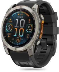 Tech-Protect Garmin Fenix 5 / 6 / 6 Pro / 7 / 8 (47 mm) / E Szíj - Tech-Protect Silicone - Fekete (WR-178633)