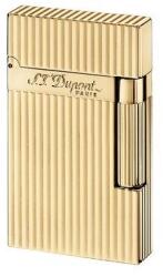 S.T. Dupont Aranyozott S. T. Dupont Ligne 2 Vertical Lines Yellow Gold szivar öngyújtó - csíkos mintával (016827)