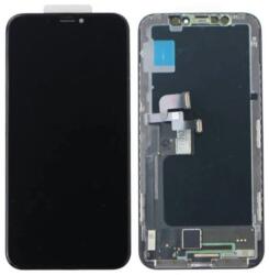 Apple iPhone XS, LCD kijelző érintőplexivel, (Amoled Soft Oled), fekete