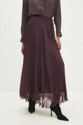 Answear Lab szoknya bordó, maxi, harang alakú - burgundia S - answear - 22 990 Ft