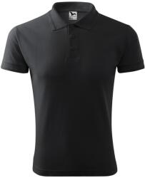 MALFINI Férfi galléros póló Pique Polo - Ebony gray | 4XL (2039419)