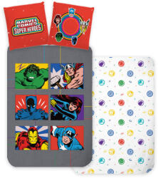 Bosszúállók Symbols gyerek, ovis ágyneműhuzat 100×135 cm, 40×60 cm - lord