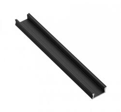 GTV PA-GLAXMNK-AL-20M LED-es alumínium profilra felvitt GLAX Mini fekete matt 2 m (PA-GLAXMNK-AL-20M)