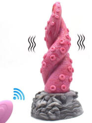 PINKALIEN Viby Tenty - vibráló dildó, 15 x 5 cm, élvezetes felfedezéshez