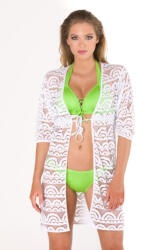 CARIB Csipkés strandkimonó-Fehér (211-30-S)