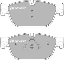 MOTAQUIP set placute frana, frana disc MOTAQUIP LVXL1642 (LVXL1642)