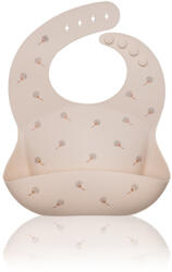 Petite & Mars Szilikon Előke BPA Mentes Sam Beige Dandelion (27x18cm) (8595640911059)