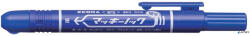 Zebra Alkoholos marker, 1, 3 mm, nyomógombos, ZEBRA "Mckie Retractable", kék (51062JP) - alter
