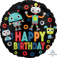 anagram Szülinapi fólia lufi 18" 45cm Happy Birthday (LUFI558283)