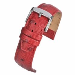 LBS Curea Piele Naturala Textura Strut (rosie) 20mm