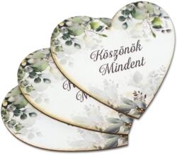  Nyomtatott dekorkarton - Köszönök mindent 3db/csomag