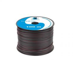 Cabletech Hangszórókábel 2 x 0, 20 mm CCA fekete (100 m)