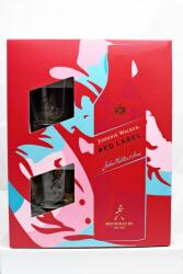 Johnnie Walker Red Label с две ниски чаши - бленд шотландско уиски 700ml 700 ml