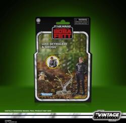  Star Wars: The Book of Boba Fett Vintage Collection Akciófigurák - Luke Skywalker & Grogu 10 cm
