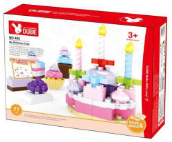 Set de joaca, tort din blocuri 77 piese - HAPPY BIRTHDAY TZ085 Jucarii de construit (TZ085)