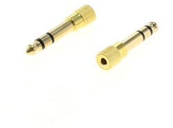 OTB Adaptor jack stereo 3.5mm mama la 6.35mm tata placat cu aur - 2 bucăți ON4633 Adaptoare audio (ON4633)