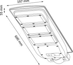 Polux Lampa stradala solara cu 180 LEDuri si telecomanda 8172140 PL049 Lampi solare Polux (PL049)