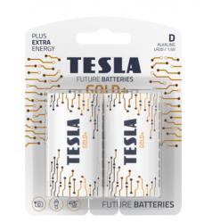 Tesla Set 2 baterii alcaline D LR20 TESLA SILVER 1.5V TZ860 Format C D 4.5V XL (TZ860)