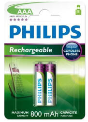 Philips Baterie reincarcabila AAA HR03 800mAh BS451-1x Format AAA Conținutul pachetului 1x Blister (BS451-1x) Baterie reincarcabila