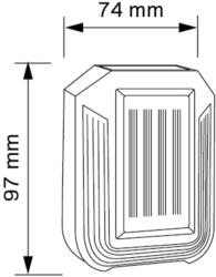 Polux Proiector / Reflector solar cu LEDuri SMD 0.6 W / 6000K 8176015 PL169 Lampi solare Polux (PL169)